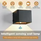 Motion Sensor LED Wall Lights USB Rechargeable Indoor Night Light Wall Sconce