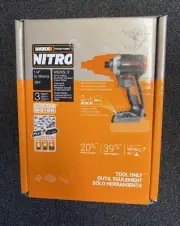 New WORX Nitro 20V Brushless Motor Tool Only 1/2 Wx272l.9