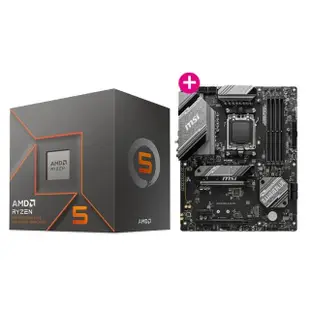 【AMD 超微】U+板組合 Ryzen 5-8600G 六核心處理器+微星B650 GAMING PLUS WIFI 主機板