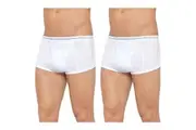 2 Pack Holeproof Bell's Double Seat Mens Brief Undies Underwear White M1788