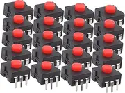 CANIGHT DIY Project Torch Push Button Red Head % Keyboard Rubber Keycaps for Torch