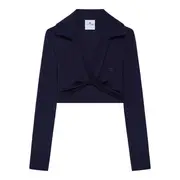 [courreges] Twist Light Wool Crop Top