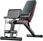 Adjustable Weight Bench Full Body Workout Multi-Purpose Foldable Strength Tra...