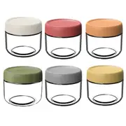 Glass Mason Jars For Overnight Oats With Lids In Vibrant Colors Storage Stackable Yogurt Containers