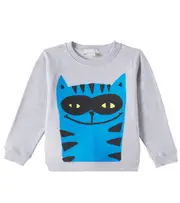 [Stella McCartney Kids] Stella McCartney Kids Printed cotton jersey sweatshirt Y 3 grey