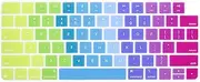 HRH Silicone Keyboard Cover for Apple iMac 24 Inch 2021 Newest Magic Keyboard with Touch ID A2449 Keyboard Cover Protector Skin,for Apple iMac 24 Inch M1 Chip 2021 Magic Keyobard A2450-Rainbow