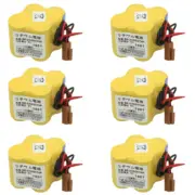 6pcs For FANUC A98L-0031-0025 CNC with Plug 4400Mah BR-2/3AGCT4A 6V PLC Battery