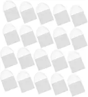 DOITOOL 1set Clear Coin Holder Pouch for Coin Collection Tokens Badges Money Sleeves for Home Shop Exhibitions Present for Collectors 100pcs