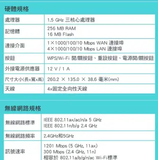 《平價屋3C 》全新 TP-LINK Archer AX10 AX1500 Giga 雙頻 IP分享器 無線寬頻分享器