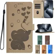 Wallet Elephant Phone Case For Xiaomi 14T 11T 13T 12T 14 Pro Poco X5 M6 X6 C65