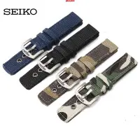 在飛比找Yahoo!奇摩拍賣優惠-森尼3C-SEIKO 精工手錶帶5號機械錶帆布手錶配件男表S