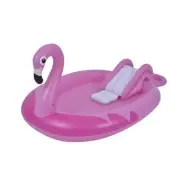 Pool Central 83" Inflatable Pink Flamingo Kiddie Swimming Pool with Sprayer