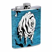 Abstract Alien E1 Flask 8oz Stainless Steel Hip Drinking Whiskey