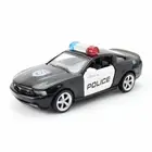 1:43 Ford Mustang Police Car Diecast Model Car Pull Back Toy Cars for Kids Toys