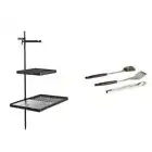 Adventure Kings Campfire Cooking Grill BBQ Combo Strong Steel + BBQ Tool Set