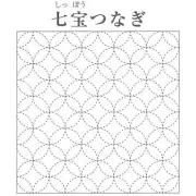 Japanese Embroidery SASHIKO Kit FUJIKYU HANA FUKIN SHIPPO From JAPAN