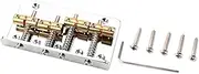 JOINPAYA 1 set Bass Guitar Bridge Saddles Metal Tailpiece for Enhanced Sound and Performance Durable Replacement Accessories for Electric Bass Guitars