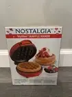 Nostalgia Mini Waffle Maker Chaffel - red - New in Box