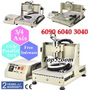 3/4 AXIS CNC 6090 6040 ROUTER ENGRAVER DRILLING MACHINE CARVING 1500W 800W USB