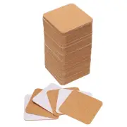 80pcs Self Adhesive Cork Coasters 3.5"x 3.5"x 0.08" Cork Mats Cork