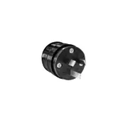 HPM 10A Black Rewirable Rubber Plug Top