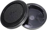 CamDesign Rear Lens Cap and Body Cap Set Compatible with Olympus OM System fits OM-1, OM-2, OM-3, OM-4, OM-10, OM-20, OM-30, OM-40, OM-G cameras and OM lens systems