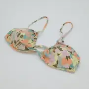 RVCA Bikini Top Womens L/12 On The Road Trilette Multi-way Straps Floral L/12