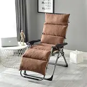Lounger Cushion Patio Chaise Lounge Cushion, Patio Recliner Rocking Chair Sofa Mat, Lounge Chair Cushion Recliner Cushions Rocking Chair Cushion Sofa Cushion Tatami(Coffee,125x50x12cm)