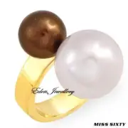 MISS SIXTY Ring Made in ITALY Model ANELLI Balloon SM1109016 Faux Pearl US 6.5