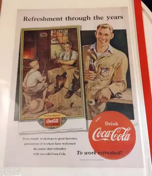 西風(((1951年 歲月提神 Coca-Cola 可口可樂 原版雜誌廣告)))