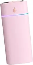 Leefasy USB Desktop Humidifier 600ml with Light And 3 Settings for Home Office Car, Pink