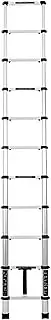 1.4M-4.9M Telescoping Ladder Portable Aluminium Extension Ladders Multi Purpose Folding Extendable Step Loft Ladder Capacity 400kg (Size : 4.9M)