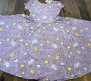 Dot Dot Smile size 8/10 girls unicorn Cap sleeve twirl dress new
