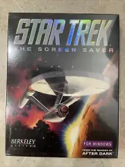 Star Trek The Screen Saver VTG Big Box PC Windows Berkeley Systems Sealed New