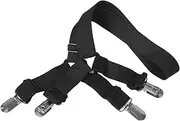 POPETPOP 2pcs Sheet Anti-Skid Clip Clips Quilt Mattress Straps Bedding Accessories Elastic Bands Adjustable Fasteners Bedsheet Fastener Clip Elastic Bed Fasteners Suspenders Black Ribbon