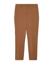 High-waisted cigarette tube casual pants IT40,IT42,IT38 Brown