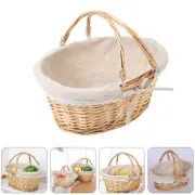 Picnic Basket Baby Shopping Flower Girl Baskets for Weddings Wicker