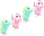 Abaodam 4Pcs Dinosaur Wind Up Clockwork Playthings for Safe and Fun Animal Figures for Boys and Ages Random Colors Included