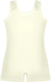 [GAIGEO] Leotards for Gymnastics Toddler Girls Unitards Dance Outfit with Shorts Light Yellow 2-3t