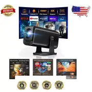 270° Rotatable Mini Projector with Built-in Apps & Bluetooth - 1080P Home Cinema