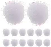 SEWACC 100pcs Glitter for Crafts Fluffy Decorative for Clothing Hats and Accessories Lightweight and Art Supplies