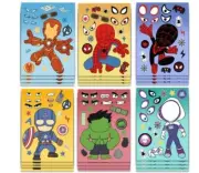 32Sheets new Funny Anime avenger mix kids Toys lovely gift DIY Assemble Stickers