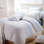 Belmondo 225TC Ashby Rose Blue Quilt Cover Set King