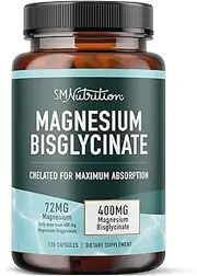 Magnesium Glycinate Supplements 100% Chelate TRAACS® 200mg (120 Capsules) Maximum Absorption & Bioavailability, Chelated & Buffered - Sleep, Energy, Anxiety, Leg Cramps & Headaches*