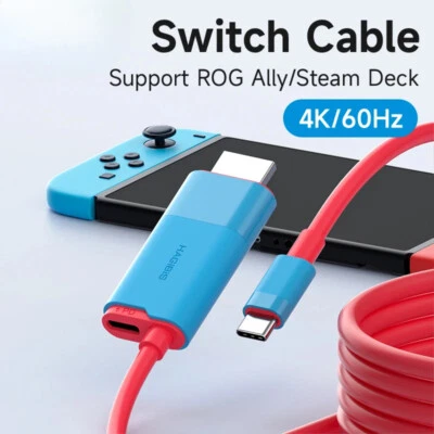 Switch Dock for Nintendo Switch/OLED USB C to HDMI-Compatible Cable Adapter
