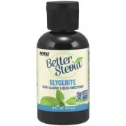 NOW Foods Better Stevia Liquid, Glycerite, Zero-Calorie Liquid Sweetener