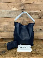 Brahmin Parin Anchor Mystic Leather Bucket/Hobo Bag & Hannah Wallet ---NWT