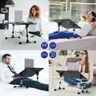 Laptop Table Stand Desk Adjustable Laptop Bed Tray Table Lap Desk with Foldable