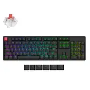 Keychron K10X-J1 K10 100% QMK Wireless RGB Backlight Aluminum Frame Keychron Super switch Red (Hot-Swappable) Mechanical Keyboard [K10X-J1]