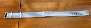Omega "Summer Blue" Striped Dark Blue & White Nato Strap (21-22mm)
